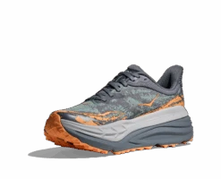 Hoka Women's Stinson 7 (GSP - Grey Skies/Pale Tangerine) -FastStride Gear 1141531 GSP 3