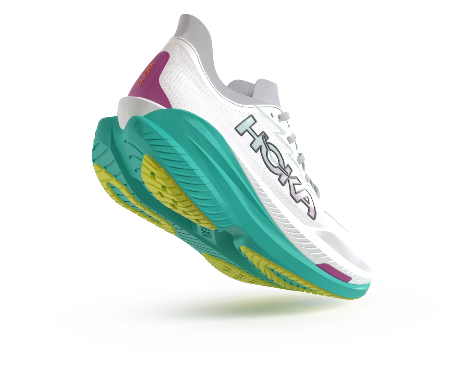Hoka Women’s Mach X 2 (FCQ - Frost/Electric Aqua) 7 Hoka Women’s Mach X 2 (FCQ - Frost/Electric Aqua) - Image 5