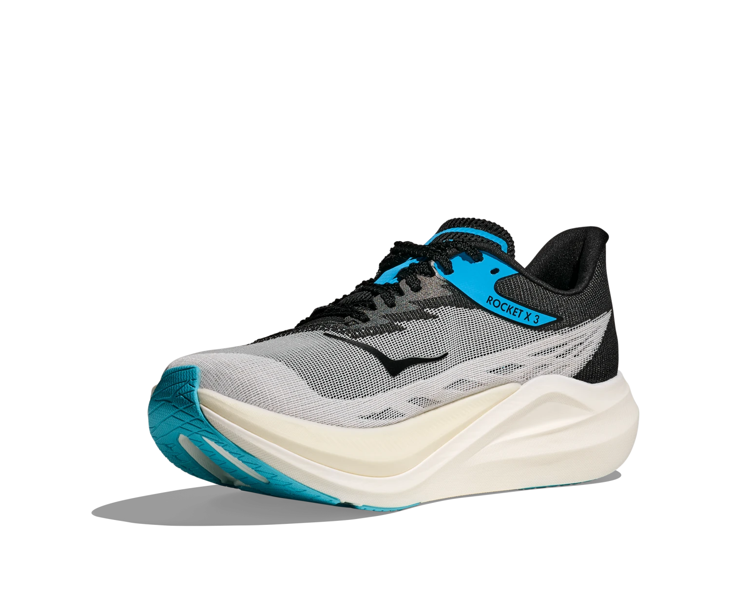 Hoka Unisex Rocket X 3 (WBLC - White/Black) 6 Hoka Unisex Rocket X 3 (WBLC - White/Black) - Image 4