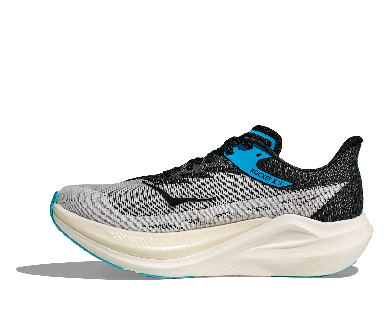 Hoka Unisex Rocket X 3 (WBLC - White/Black) 4 Hoka Unisex Rocket X 3 (WBLC - White/Black) - Image 2