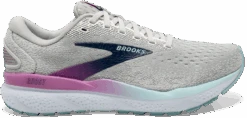 BROOKS Women's Ghost 16 WIDE (175 - White/Grey/Estate Blue)