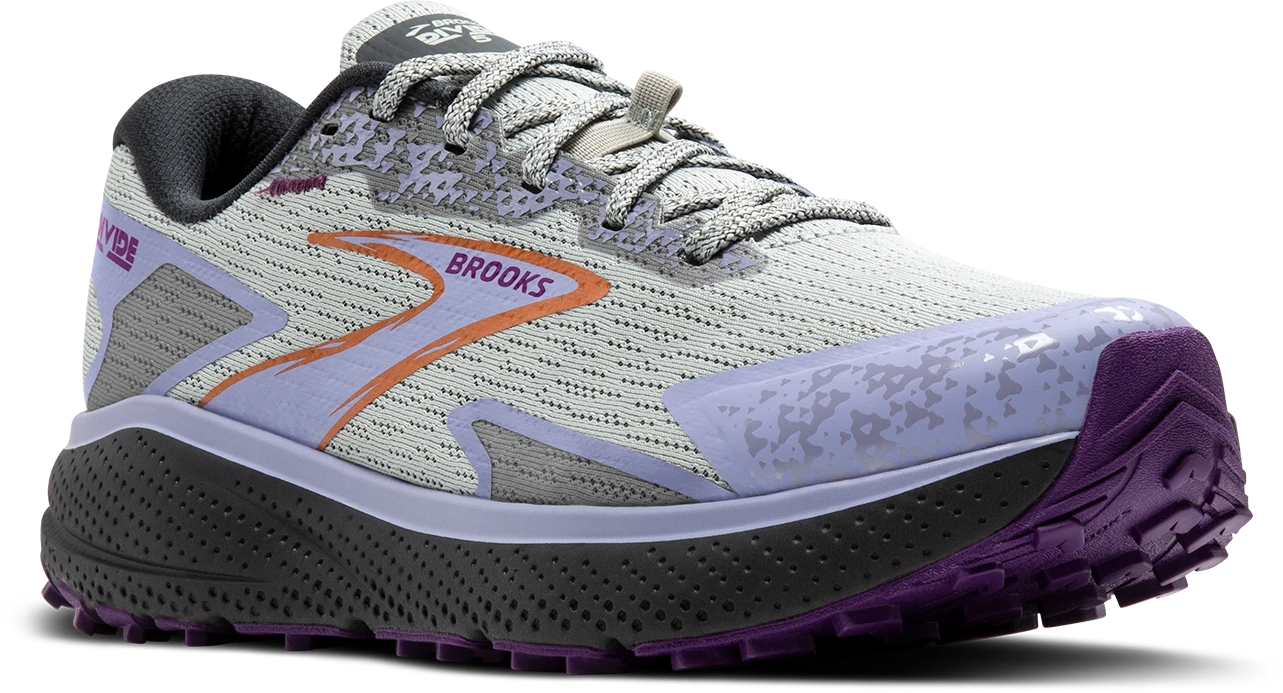 BROOKS Women's Divide 5 (080 - Mercury/Ebony/Sweet Lavender) 5 BROOKS Women's Divide 5 (080 - Mercury/Ebony/Sweet Lavender) - Image 3