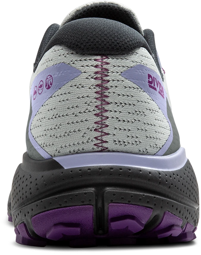 BROOKS Women's Divide 5 (080 - Mercury/Ebony/Sweet Lavender) 7 BROOKS Women's Divide 5 (080 - Mercury/Ebony/Sweet Lavender) - Image 5