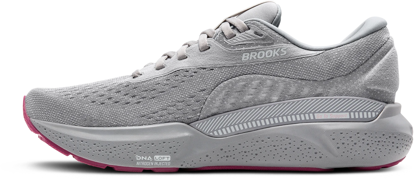 BROOKS Women's Adrenaline GTS 24 WIDE (019 - Alloy/White/Zephyr) 4 BROOKS Women's Adrenaline GTS 24 WIDE (019 - Alloy/White/Zephyr) - Image 2