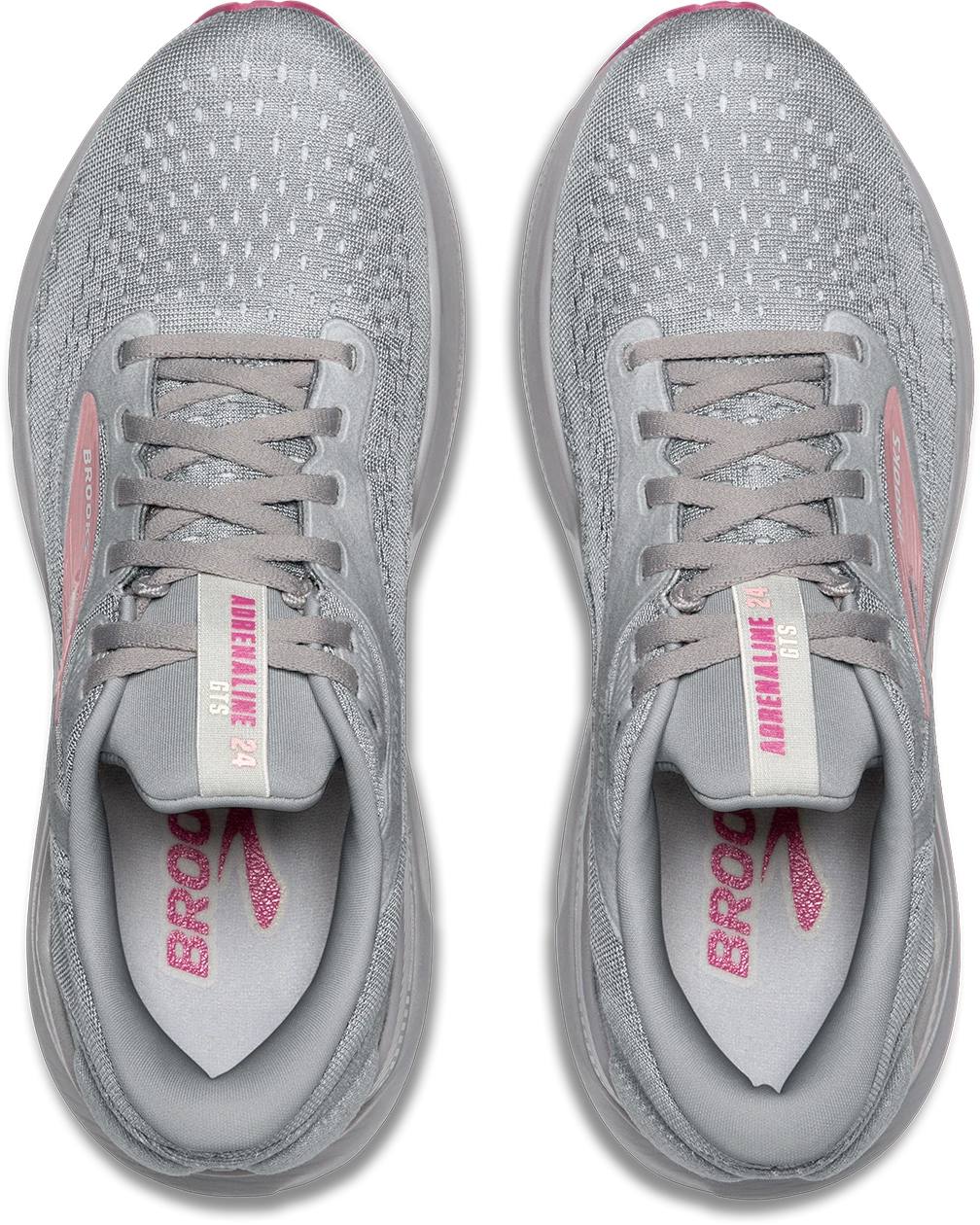 BROOKS Women's Adrenaline GTS 24 WIDE (019 - Alloy/White/Zephyr) 6 BROOKS Women's Adrenaline GTS 24 WIDE (019 - Alloy/White/Zephyr) - Image 4