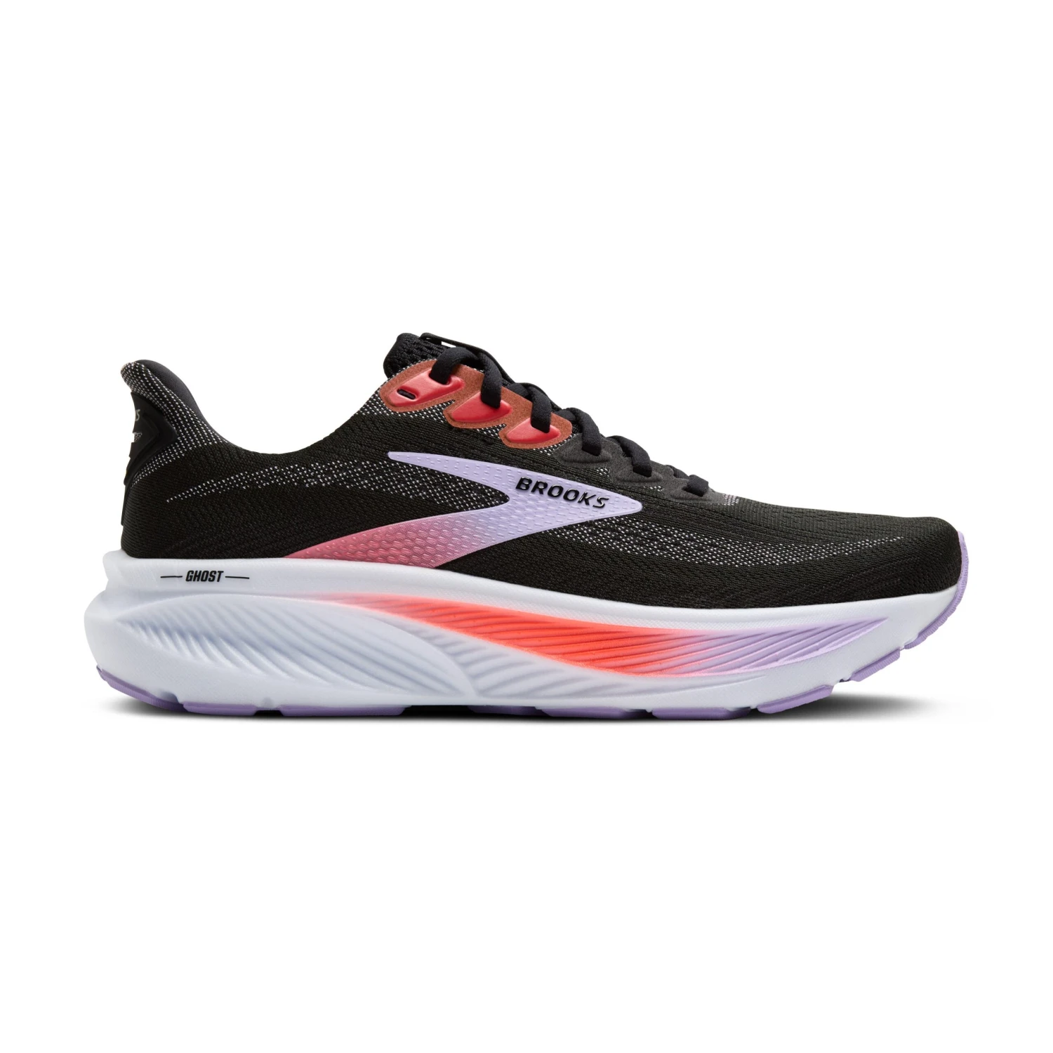 BROOKS Women's Ghost 17 (080 - Black/Purple/Coral) 3 BROOKS Women's Ghost 17 (080 - Black/Purple/Coral)