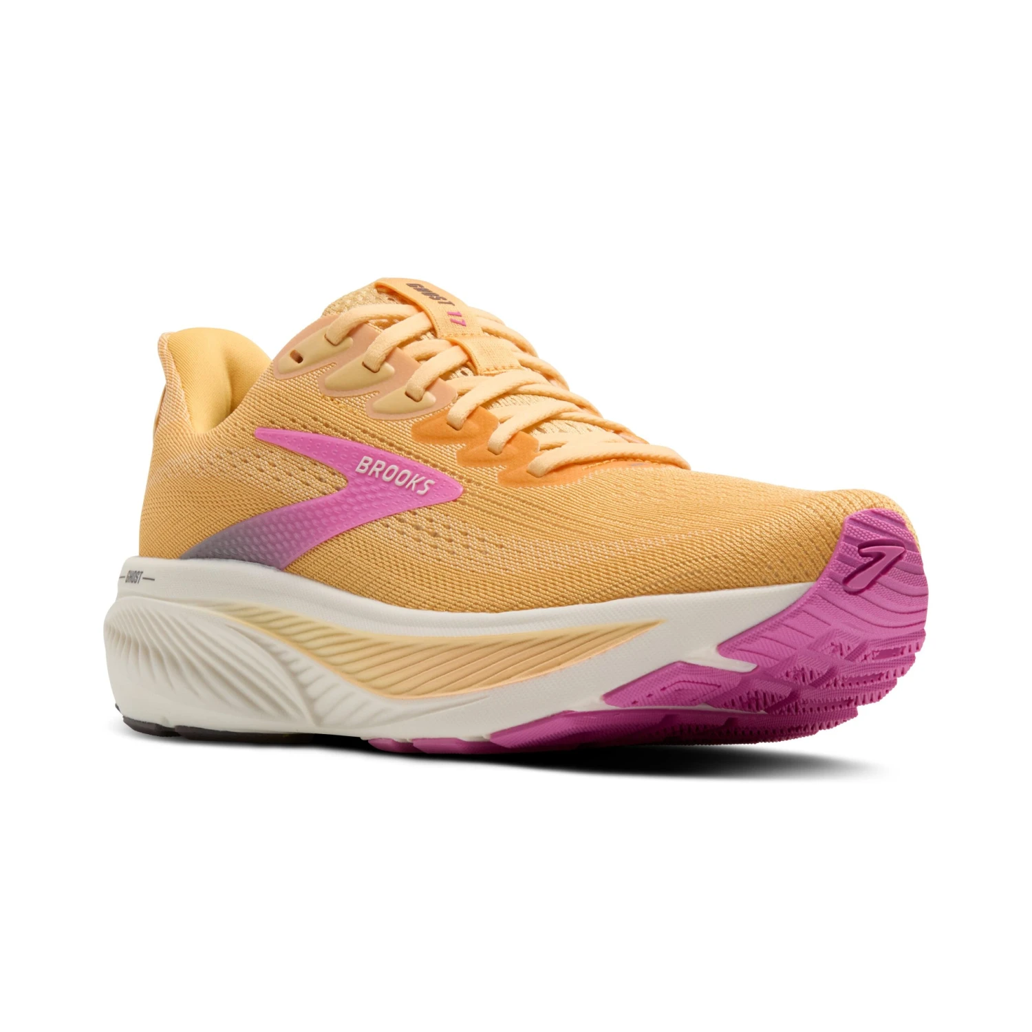 BROOKS Women's Ghost 17 (810 - Apricot/Grey/Pink) 4 BROOKS Women's Ghost 17 (810 - Apricot/Grey/Pink) - Image 2