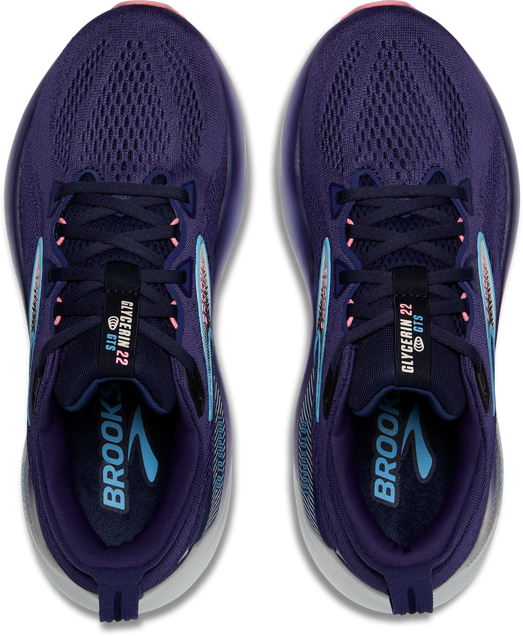 BROOKS Women's Glycerin GTS 22 (429 - Blue Ribbon/Peacoat/Dianthus) 6 BROOKS Women's Glycerin GTS 22 (429 - Blue Ribbon/Peacoat/Dianthus) - Image 4
