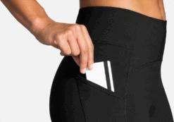 BROOKS Women's Momentum Thermal Tight (001 - Black) -FastStride Gear 16251413 B254 46D9 ACEE 9C865A3AE4CF