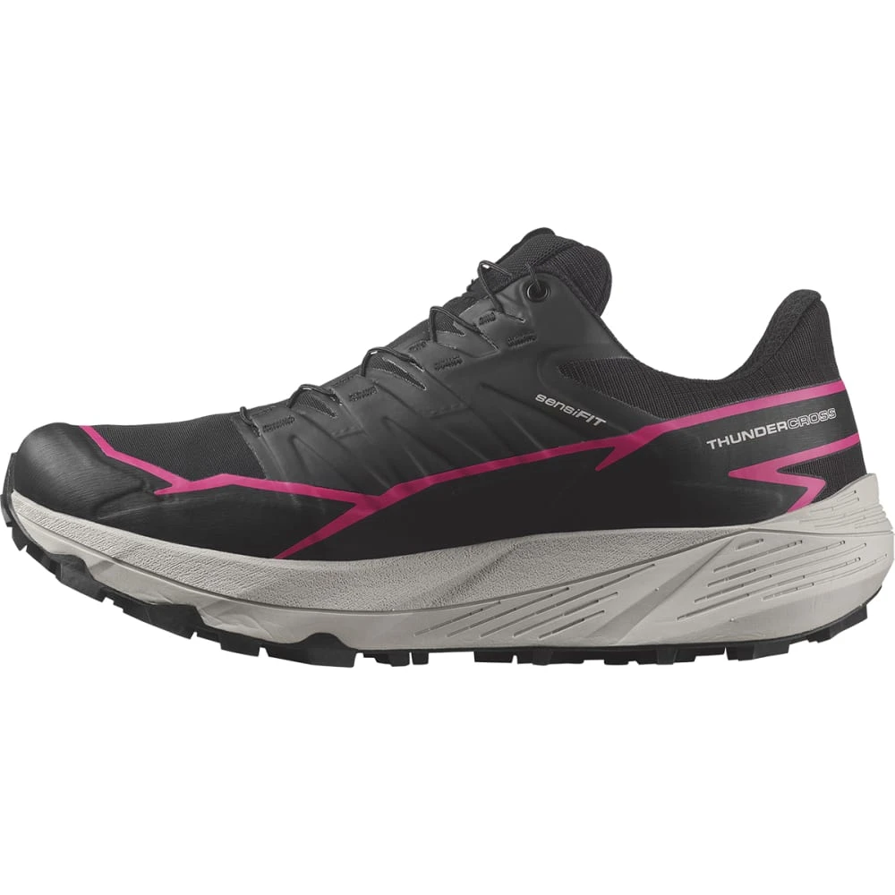 Salomon Women’s Thundercross GORE-TEX (Black/Black/Pink Glo) 4 Salomon Women’s Thundercross GORE-TEX (Black/Black/Pink Glo) - Image 2