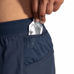 BROOKS Men's Sherpa 5" Short (455 - Blue Slate) -FastStride Gear 211332 455 D3 Sherpa 5in Short