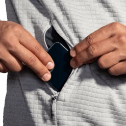 BROOKS Men's Activate Midweight Hoodie (066 - Htr Ash/Black) -FastStride Gear 211515 066 D2 Activate Midweight Hoodie