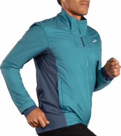 BROOKS Men's Shield Hybrid Jacket 3.0 (418 - Storm Blue/Blue Slate) 17 BROOKS Men's Shield Hybrid Jacket 3.0 (418 - Storm Blue/Blue Slate) -FastStride Gear 211524 418 MV Shield Hybrid Jacket 3
