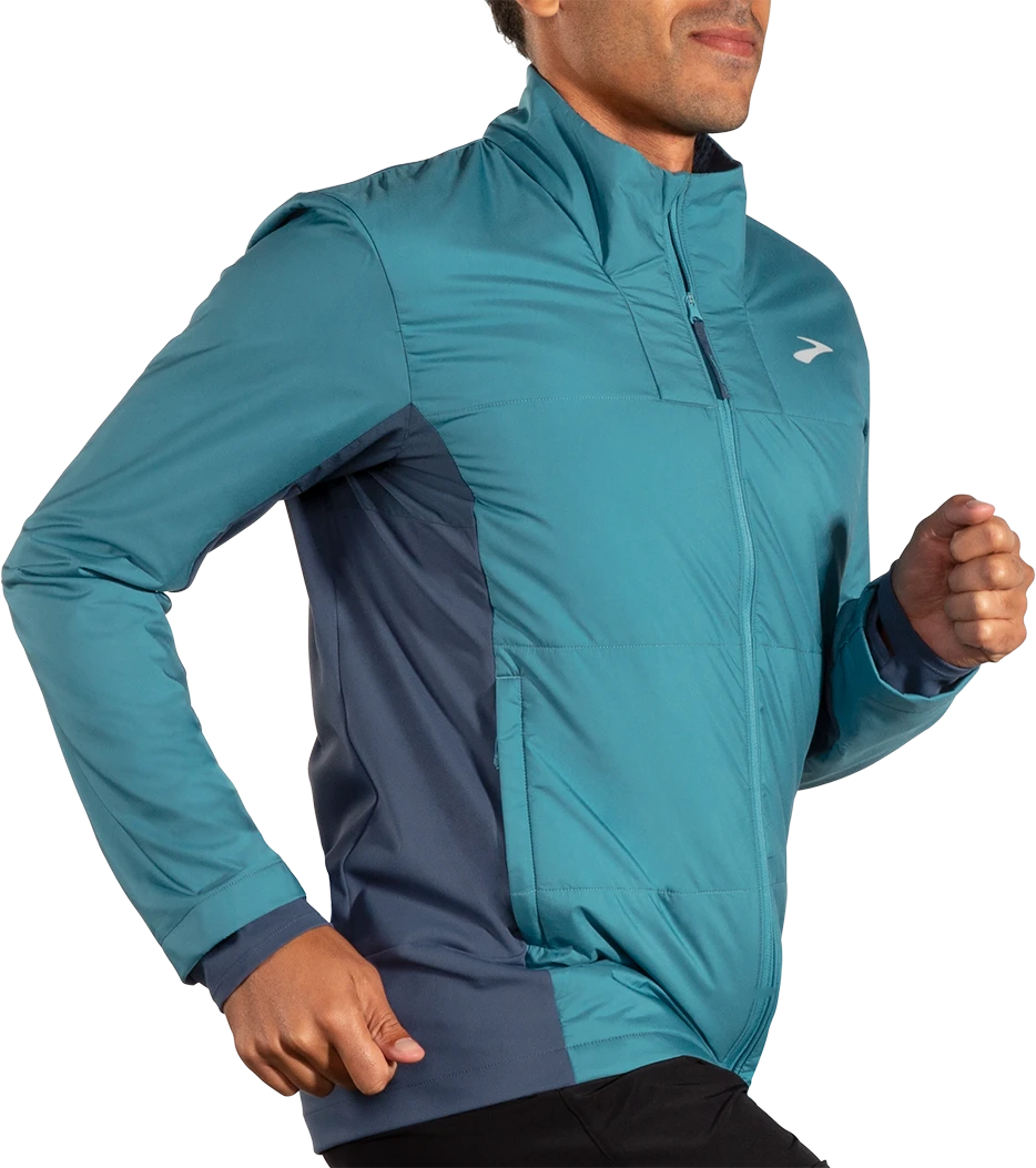 BROOKS Men's Shield Hybrid Jacket 3.0 (418 - Storm Blue/Blue Slate) 10 BROOKS Men's Shield Hybrid Jacket 3.0 (418 - Storm Blue/Blue Slate) - Image 8