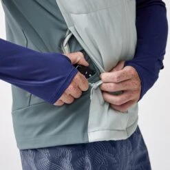 BROOKS Men's Shield Hybrid Vest 3.0 (183 - Smoke/Storm) 10 BROOKS Men's Shield Hybrid Vest 3.0 (183 - Smoke/Storm) -FastStride Gear 211525 183 d1 shield hybrid vest mens running jacket 3