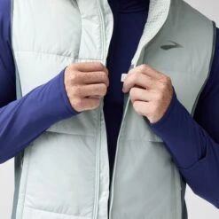 BROOKS Men's Shield Hybrid Vest 3.0 (183 - Smoke/Storm) 11 BROOKS Men's Shield Hybrid Vest 3.0 (183 - Smoke/Storm) -FastStride Gear 211525 183 d2 shield hybrid vest mens running jacket 3