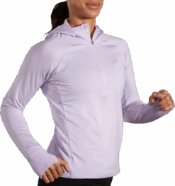 BROOKS Women's Notch Thermal Hoodie 2.0 (505 - Light Purple) -FastStride Gear 221568 505 MV Notch Thermal Hoodie 2