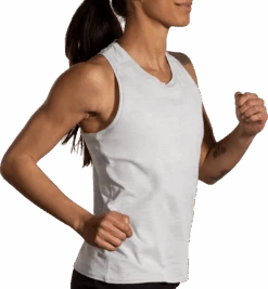 BROOKS Women’s Luxe Tank (170 - Htr Lt Ash) -FastStride Gear 221660 170 MV Luxe Tank