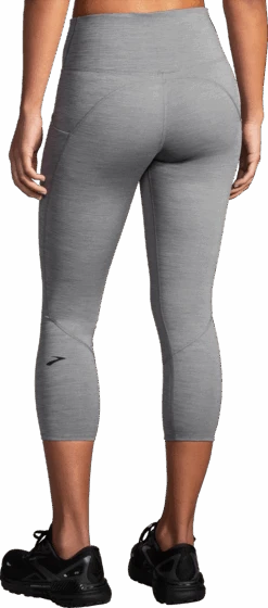 BROOKS Women’s Spark Capri (033 - Heather Charcoal) -FastStride Gear 221663 033 MB Spark Capri