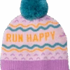 BROOKS Unisex Heritage Pom Beanie (541 - Light Purple/Run Happy) -FastStride Gear 280476 541 LF Heritage Pom Beanie