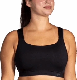 BROOKS Women's Convertible 2.0 Sports Bra (001 - Black) -FastStride Gear 350089 001 MF Convertible 2 Sports Bra