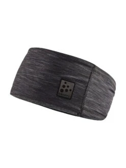 Craft Microfleece Shaped Headband (Black Melange)