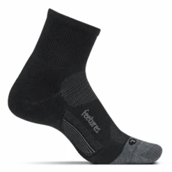 Feetures Merino 10 Cushion Quarter (Charcoal)