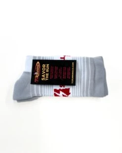 TCRC Custom Crew Socks (Grey/Red) 9 TCRC Custom Crew Socks (Grey/Red) -FastStride Gear 768D6323 BBC2 4B88 A519 38580BC0DD41