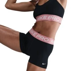 Nike Women's Pro 3" Shorts (027 - Black/Elemental Pink/White) 11 Nike Women's Pro 3" Shorts (027 - Black/Elemental Pink/White) -FastStride Gear AURORA CZ9857 027 PHSYM003 2000