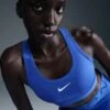 Nike Women’s Swoosh Medium Support Sports Bra (405 - Hyper Royal/White) -FastStride Gear AURORA DX6821 405 PHSYM001 2000