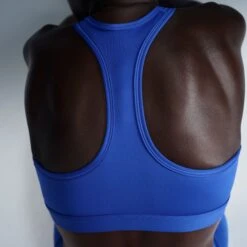 Nike Women’s Swoosh Medium Support Sports Bra (405 - Hyper Royal/White) -FastStride Gear AURORA DX6821 405 PHSYM003 2000