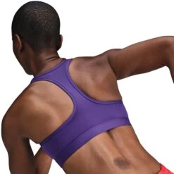 Nike Women’s Swoosh Medium Support Sports Bra (547 - Court Purple/White) -FastStride Gear AURORA DX6821 547 PHSYM002 2000