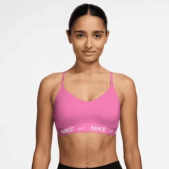 Nike Women's Indy Light Support Padded Adjustable Sports Bra (675 - Playful Pink)