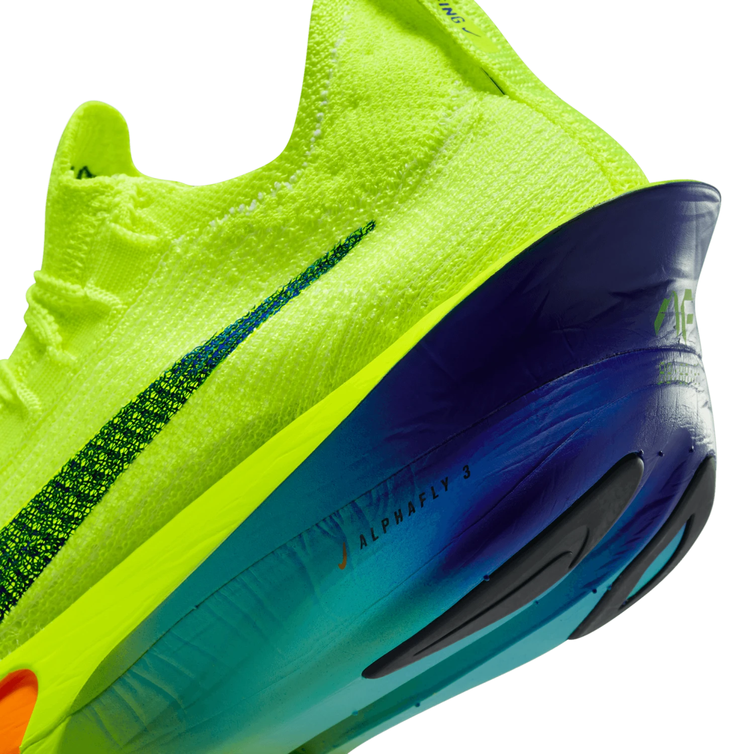 Nike Women's Alphafly 3 "Fast Pack" (700 - Volt/Concord/DustyCactus/Total Orange) 8 Nike Women's Alphafly 3 "Fast Pack" (700 - Volt/Concord/DustyCactus/Total Orange) - Image 6