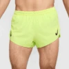 Nike Men's Aeroswift Dri-FIT ADV 2" Brief-Lined Running Shorts (736 - Light Lemon Twist/Black) -FastStride Gear AURORA FN3349 736 PHSFM001 2000