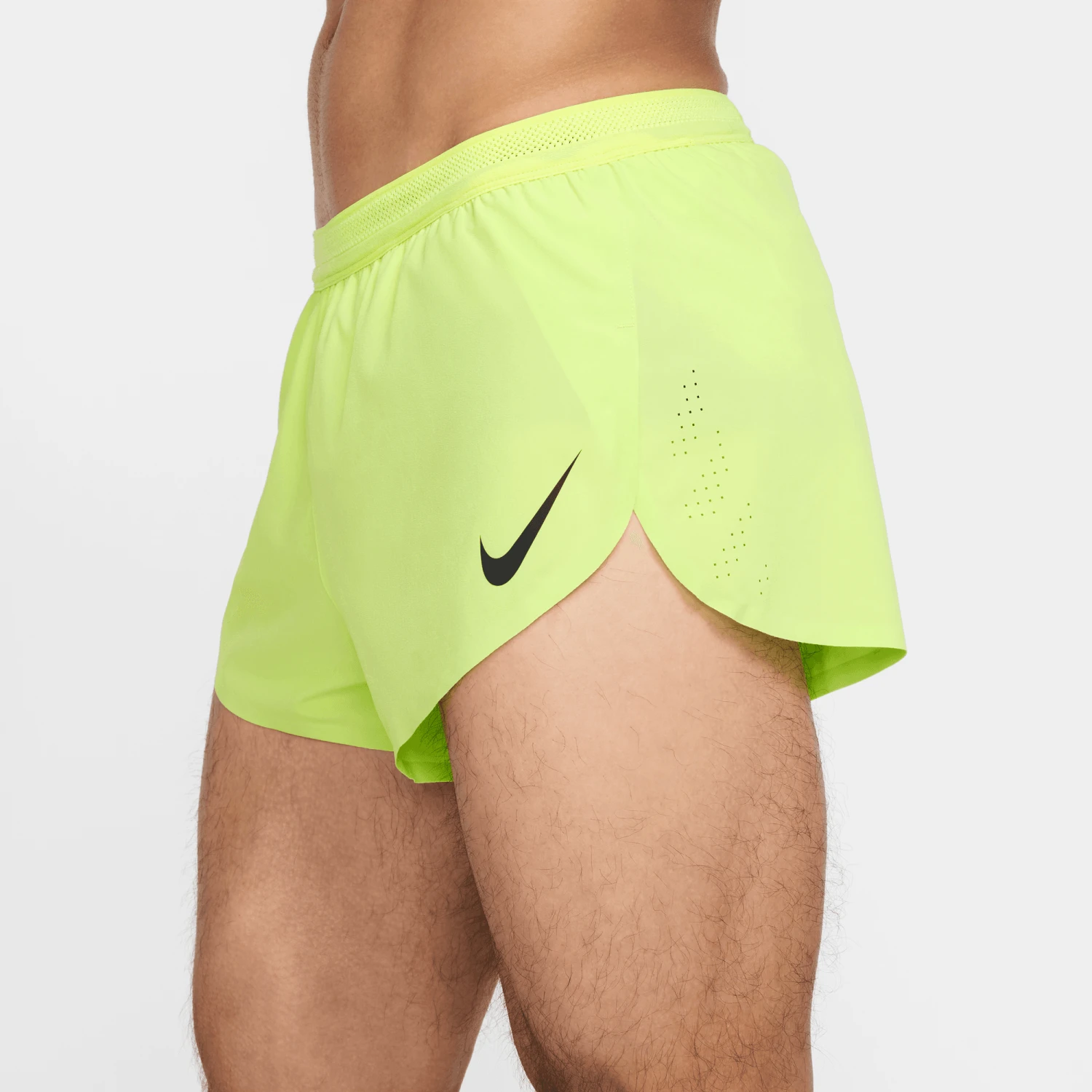 Nike Men's Aeroswift Dri-FIT ADV 2" Brief-Lined Running Shorts (736 - Light Lemon Twist/Black) 4 Nike Men's Aeroswift Dri-FIT ADV 2" Brief-Lined Running Shorts (736 - Light Lemon Twist/Black) - Image 2
