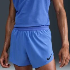 Nike Men's Aeroswift DRI-FIT ADV 4" Brief-lined Running Shorts (411 - Comet Blue/Black) -FastStride Gear AURORA FN3352 411 PHSYMG01 2000