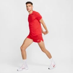 Nike Men's Dri-FIT Fast 3" Brief-Lined Running Shorts (696 - LT Crimson/Black/Reflective Silver) -FastStride Gear AURORA FN3355 696 PHSYM006 2000