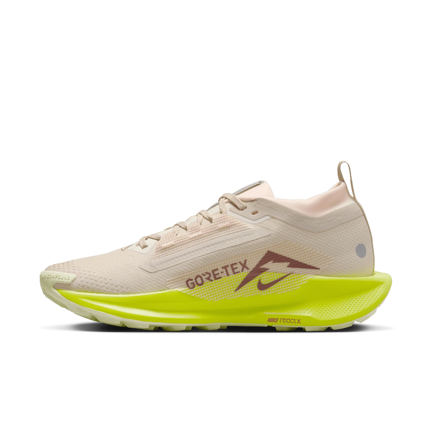 Nike Women’s React Pegasus Trail 5 GORE-TEX (101 - Sanddrift/Dark Pony-Cyber-Life Lime) 4 Nike Women’s React Pegasus Trail 5 GORE-TEX (101 - Sanddrift/Dark Pony-Cyber-Life Lime) - Image 2