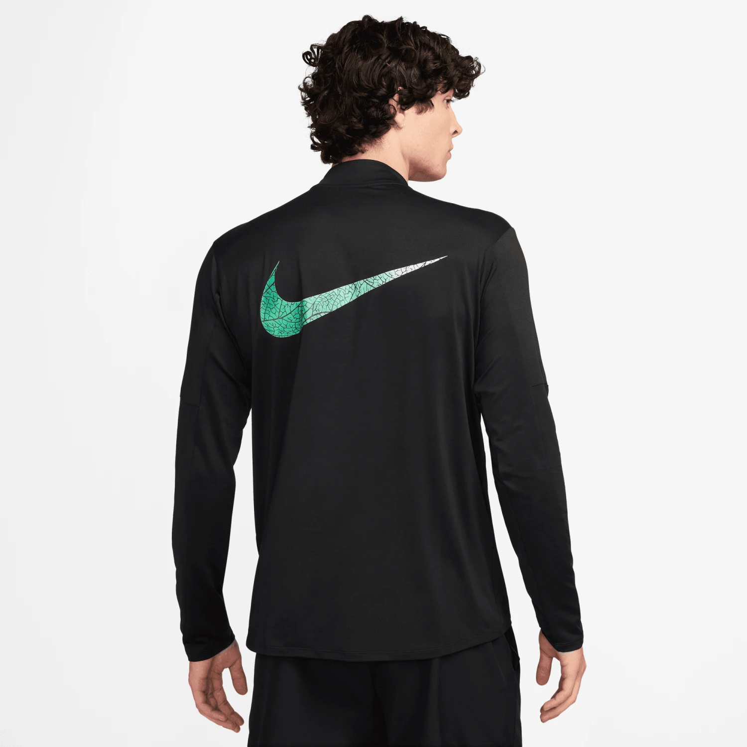 Men's Dri-FIT Eliud Kipchoge Nike Element "Kipchoge" Running Top (010 - Black/Reflective Silver) 4 Men's Dri-FIT Eliud Kipchoge Nike Element "Kipchoge" Running Top (010 - Black/Reflective Silver) - Image 2
