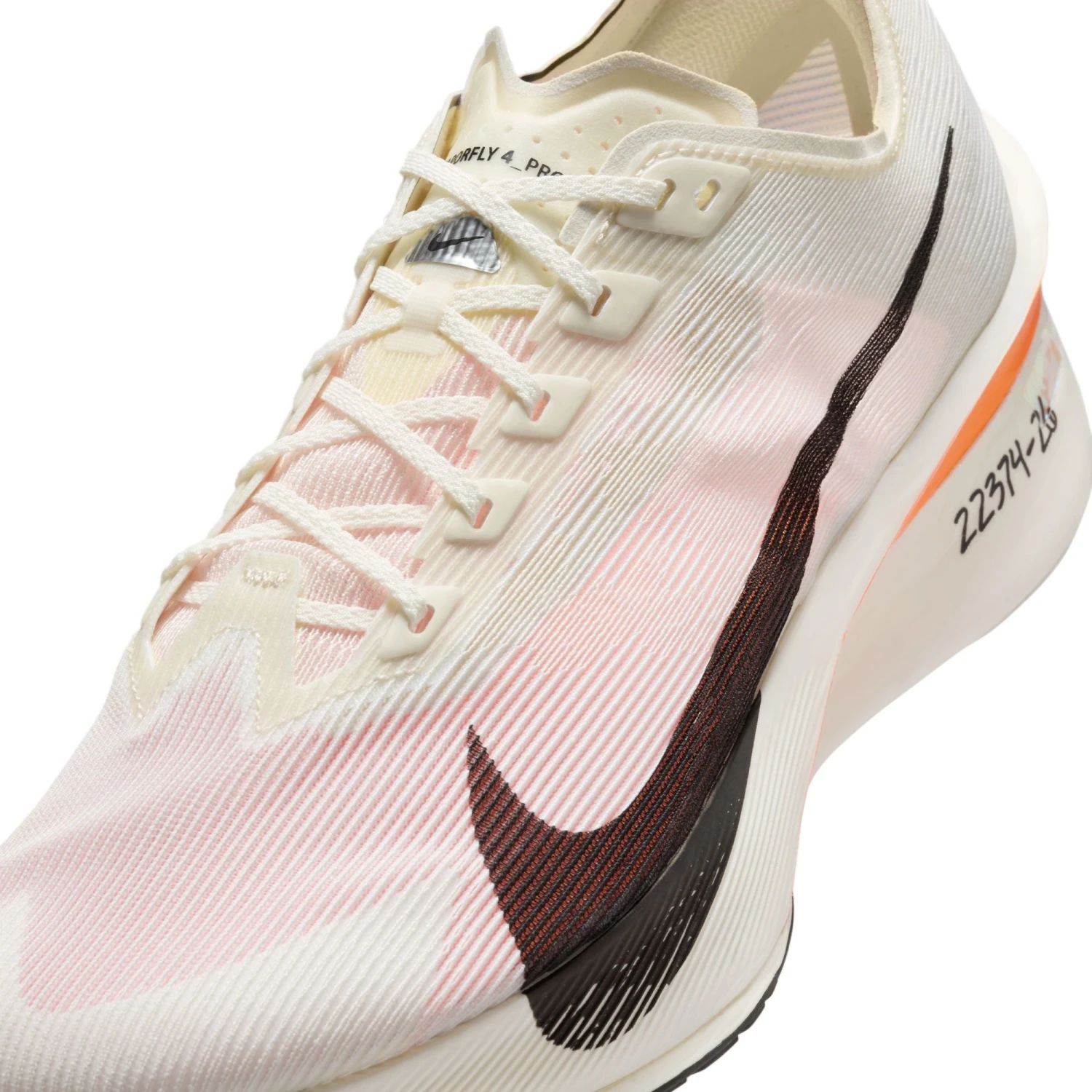 Nike Men’s Vaporfly 4 Proto (100 - Sail/Black-Total Orange-White) 6 Nike Men’s Vaporfly 4 Proto (100 - Sail/Black-Total Orange-White) - Image 4