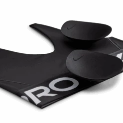 Nike Women's Pro Indy Plunge Women's Medium-Support Padded Sports Bra (010 - Black/White/White) -FastStride Gear AURORA HF7324 010 PHSYD001 2000