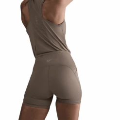 Nike Women's Swift Women's High-Waisted 4" Tight Running Shorts With Pockets (233 - Mink Brown) -FastStride Gear AURORA HJ2258 233 PHSYM002 2000
