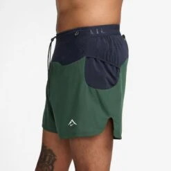 Nike Men's Trail Second Sunrise 5" Dri-FIT ADV Brief-Lined Running Shorts (323 - Fir/Obsidian/Ochre/Summit White) -FastStride Gear AURORA HJ3572 323 PHSYM001 2000