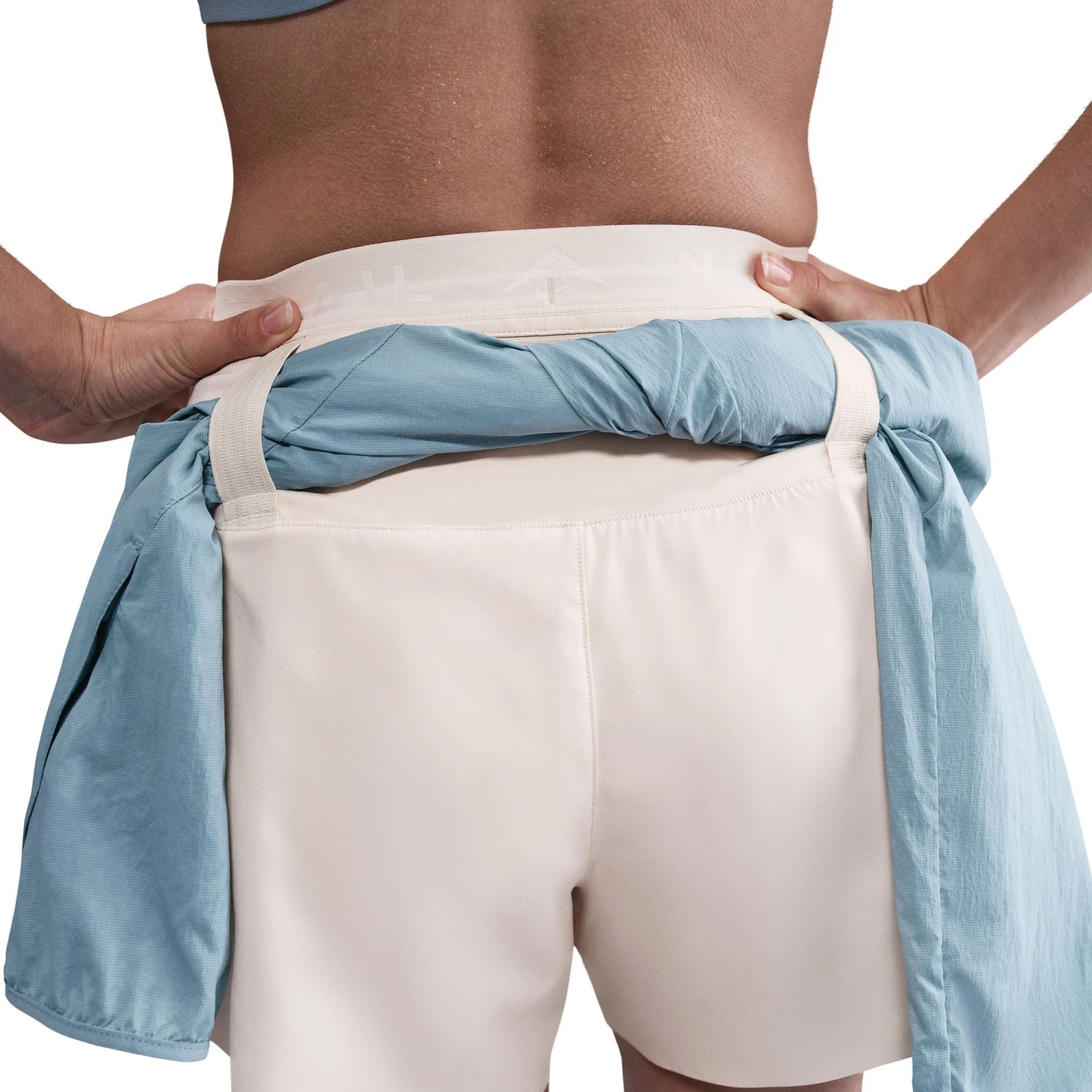 Nike Women's Trail Dri-FIT Brief-Lined Running Shorts (272 - Pearl White/Summit White) 5 Nike Women's Trail Dri-FIT Brief-Lined Running Shorts (272 - Pearl White/Summit White) - Image 3