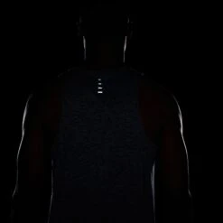 Nike Men's Stride Dri-FIT ADV Running Tank Top (437 - Thunder Blue/Heather/Reflective Silver) -FastStride Gear AURORA HV5210 437 PHSYM006 2000