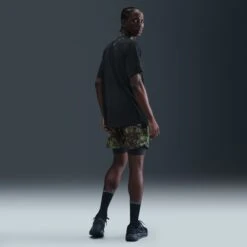 Nike Men's Dri-FIT 7" Brief-Lined Printed Running Shorts (012 - Black/White/Forest Green/Reflective Silver) 21 Nike Men's Dri-FIT 7" Brief-Lined Printed Running Shorts (012 - Black/White/Forest Green/Reflective Silver) -FastStride Gear AURORA IH4512 012 PHSBMG01 2000