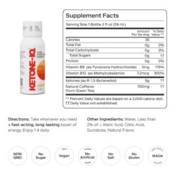 Ketone-IQ® + Caffeine Shots (2 Oz. Single Serve) -FastStride Gear Caffeine gallery 4