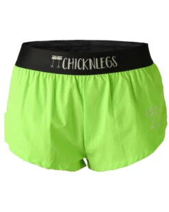 Women's Neon Green 1.5" Split Shorts