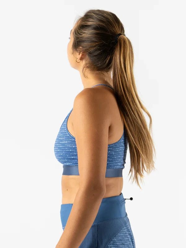 Women's Strappy Pocket Bra (True Navy Geo Dot) 5 Women's Strappy Pocket Bra (True Navy Geo Dot) - Image 3